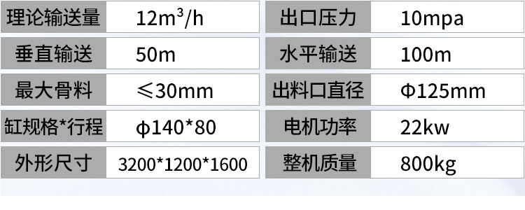 二次小型混凝土輸送泵